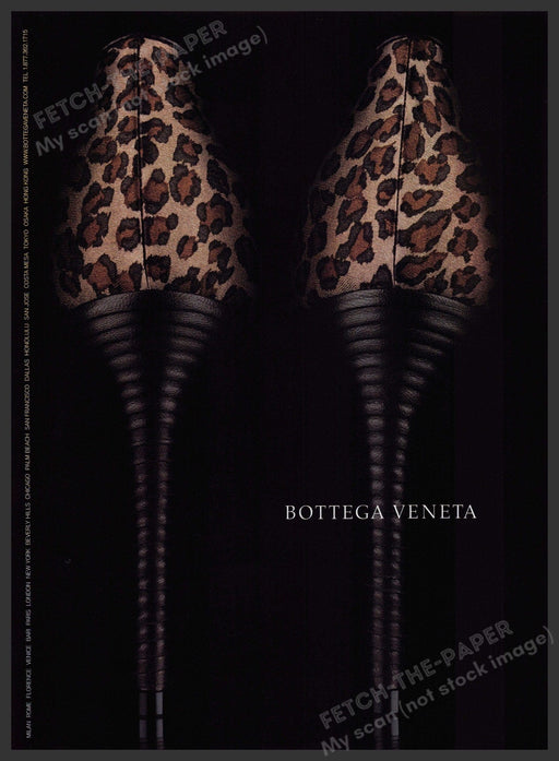 Bottega Veneta 2000s Print Advertisement Ad 2002 Stiletto Shoes Heels Bottega