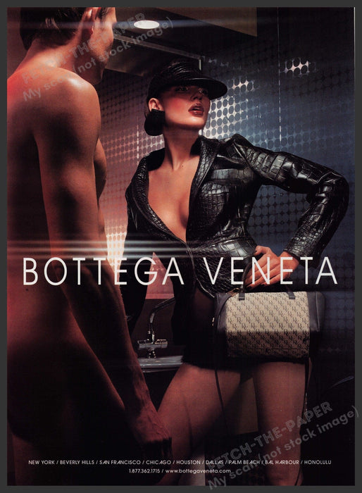 Bottega Veneta Handbags 2000s Print Advertisement Ad 2000 Bare Male Sexy Legs Fetch-the-Paper