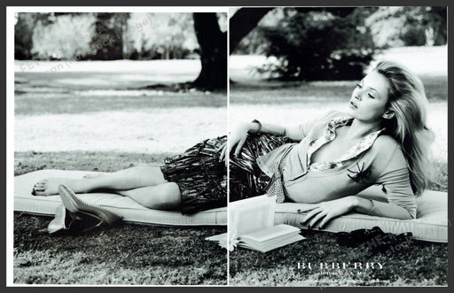 Burberry Prorsum 2000s Print Advertisement (2 pages) 2005 Legs Reading Park Fetch-the-Paper
