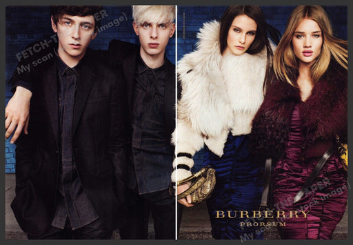 Burberry Prorsum 2010s Print Ad (2 pgs) 2010 Friends Dating Night on the Town Burberry
