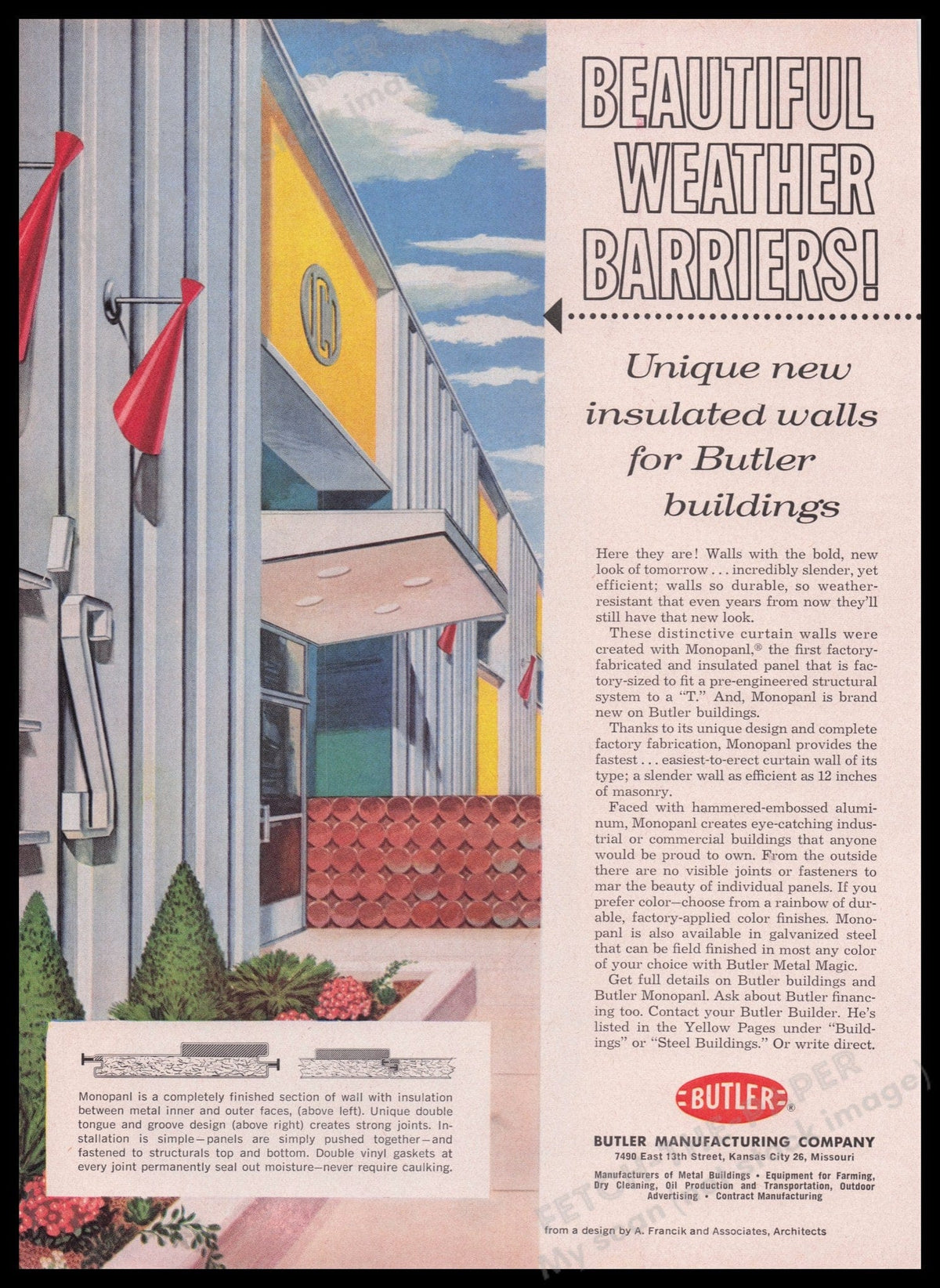 Butler Manufacturing Co. Insulated Walls 1950s Print Advertisement Ad ...