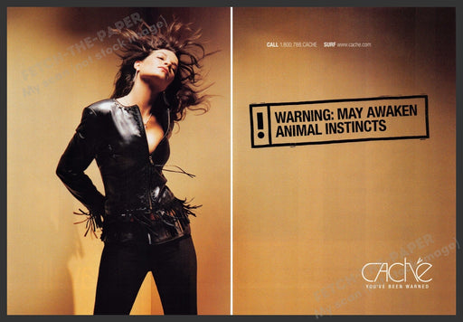 Cache Fashion 2000s Print Ad Fetch-the-Paper