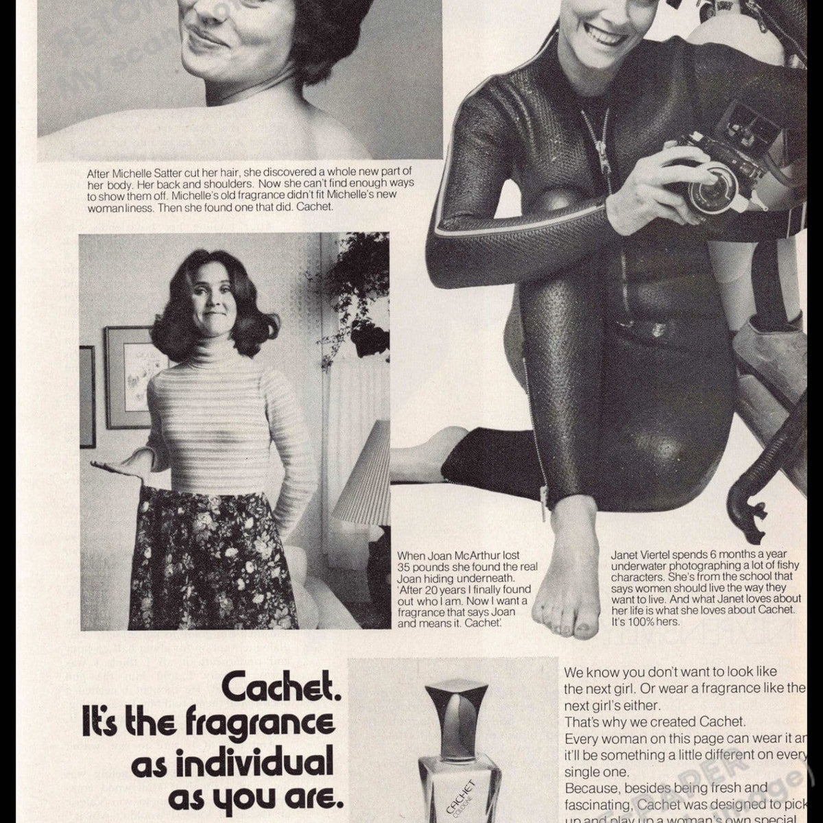 Vintage 1976 Cachet Magazine Ad - Unique Fragrance for Women — Fetch ...