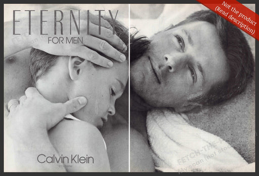 Calvin Klein 1990s Print Advertisement (2 pages) Eternity for Men Father & Son Calvin Klein
