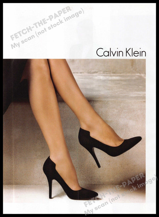Calvin Klein 2010s Magazine Print Ad 2011 Shoes Legs Heels Pumps Footwear Calvin Klein