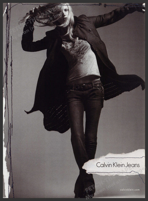 Calvin Klein Jeans Lara Stone 2000s Print Advertisement 2007 Fetch-the-Paper