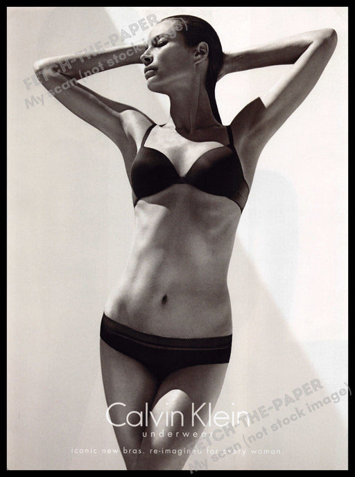 Calvin Klein Underwear 2010s Print Advertisement 2013 Christy Turlington Abs Calvin Klein Underwear