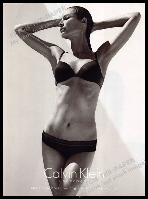 Calvin Klein Underwear 2010s Print Advertisement 2013 Christy Turlington Abs Calvin Klein Underwear