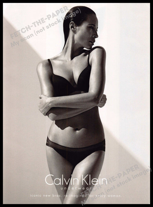 Calvin Klein Underwear 2010s Print Advertisement 2013 Christy Turlington Arms Calvin Klein Underwear