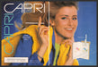 Capri Cigarettes 1980s Print Advertisement (2 page) 1989 Sweater Over Shoulder Capri