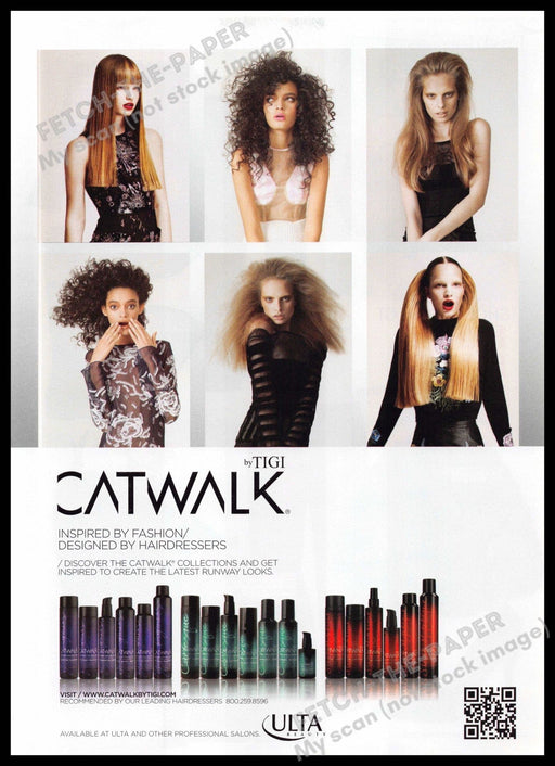 Catwalk by TIGI 2010s Magazine Print Ad 2011 Hair Styles (See Description) Catwalk by TIGI