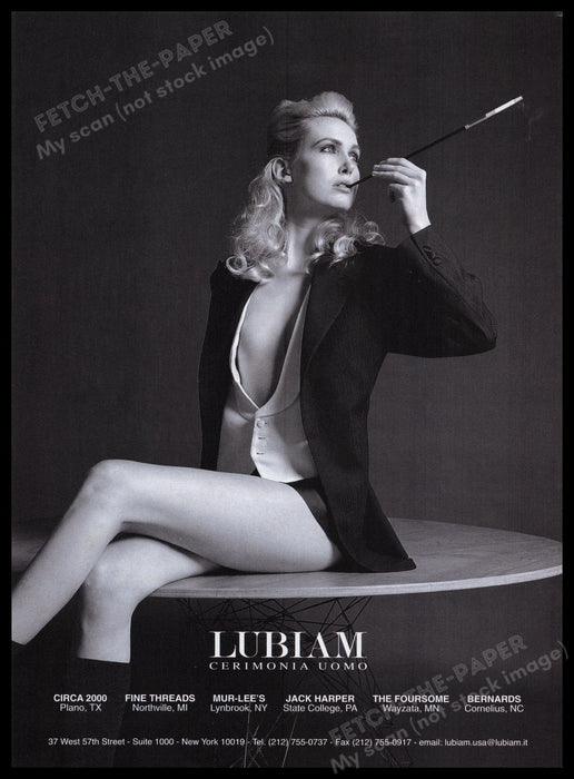 Cerimonia Uomo 2000s Print Advertisement Ad 2005 Fetch the Paper!