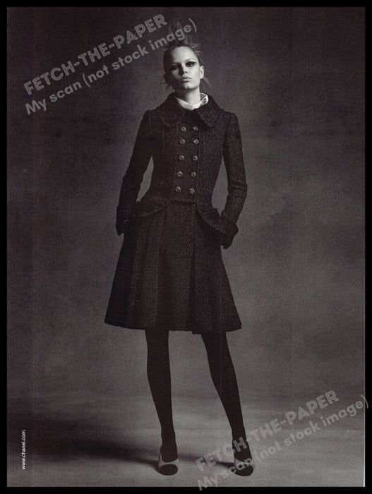 Chanel 2010s Magazine Print Ad 2015 U.K. Black Tights Legs Chanel