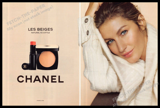 Chanel 2010s Print Advertisement (2 pg) 2015 Gisele Bundchen (Not the product) Chanel