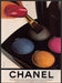 Chanel Cosmetics 1980s Print Advertisement 1983 Quadra Eye Shadow Audacious Fetch-the-Paper