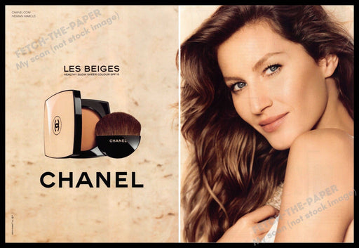 Chanel Les Beiges 2010s Print Advertisement (2 pages) 2013 Gisele Bundchen Chanel