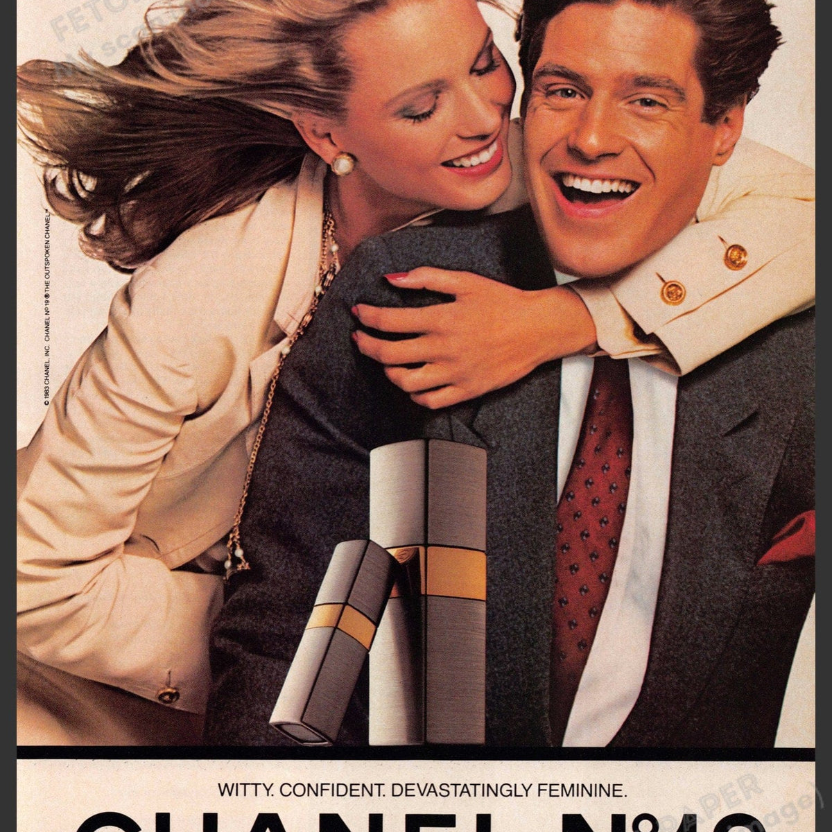 Chanel No. 19 1980s Print Advertisement 1984 — Fetch-the-Paper