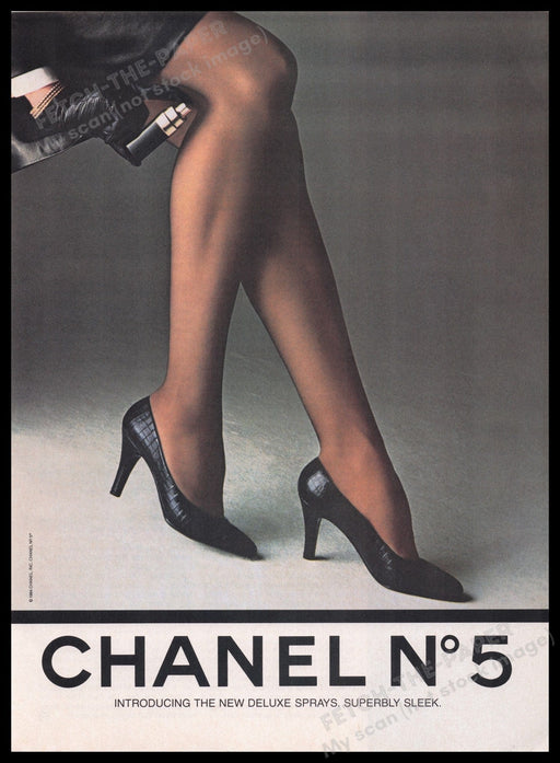 Chanel No. 5 1980s Print Advertisement Ad 1985 Fetch the Paper!