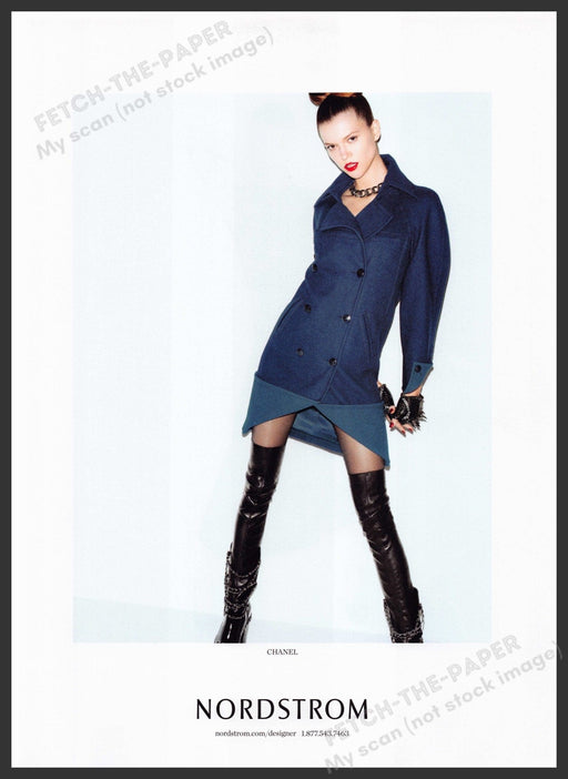 Chanel Shoes 2000s Print Advertisement Ad 2013 Legs Thigh High Fetch the Paper!