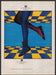 Charles Jourdan 1980s Print Advertisement 1984 Hosiery Shoes Checkerboard Fetch-the-Paper