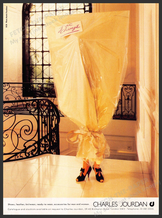 Charles Jourdan 1980s U.K. Print Advertisement 1986 Present "I have changed" Charles Jourdan