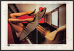 Charles Jourdan Shoes 1980s Print Advertisement (2 pages) 1982 Legs Unique Ad Fetch the Paper!