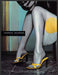 Charles Jourdan Shoes 1990s Print Advertisement Ad 1999 Legs Yellow Fetch the Paper!