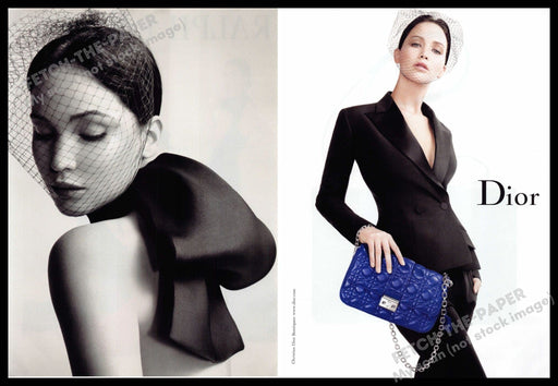 Christian Dior 2010s Print Advertisement (2 pages) 2013 Black Veil Christian Dior
