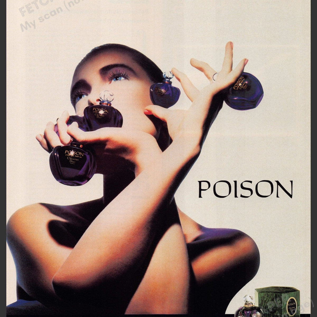 Christian Dior Poison 1980s Print Advertisement 1988 Promo (See Descri ...