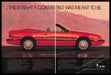 Chrysler LeBaron Red Convertible Car 1980s Print Advertisement (2 pages) 1988 Fetch the Paper!