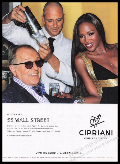Cipriani Club Residences 2000s Print Advertisement Ad 2005 55 Wall Street Fetch the Paper!