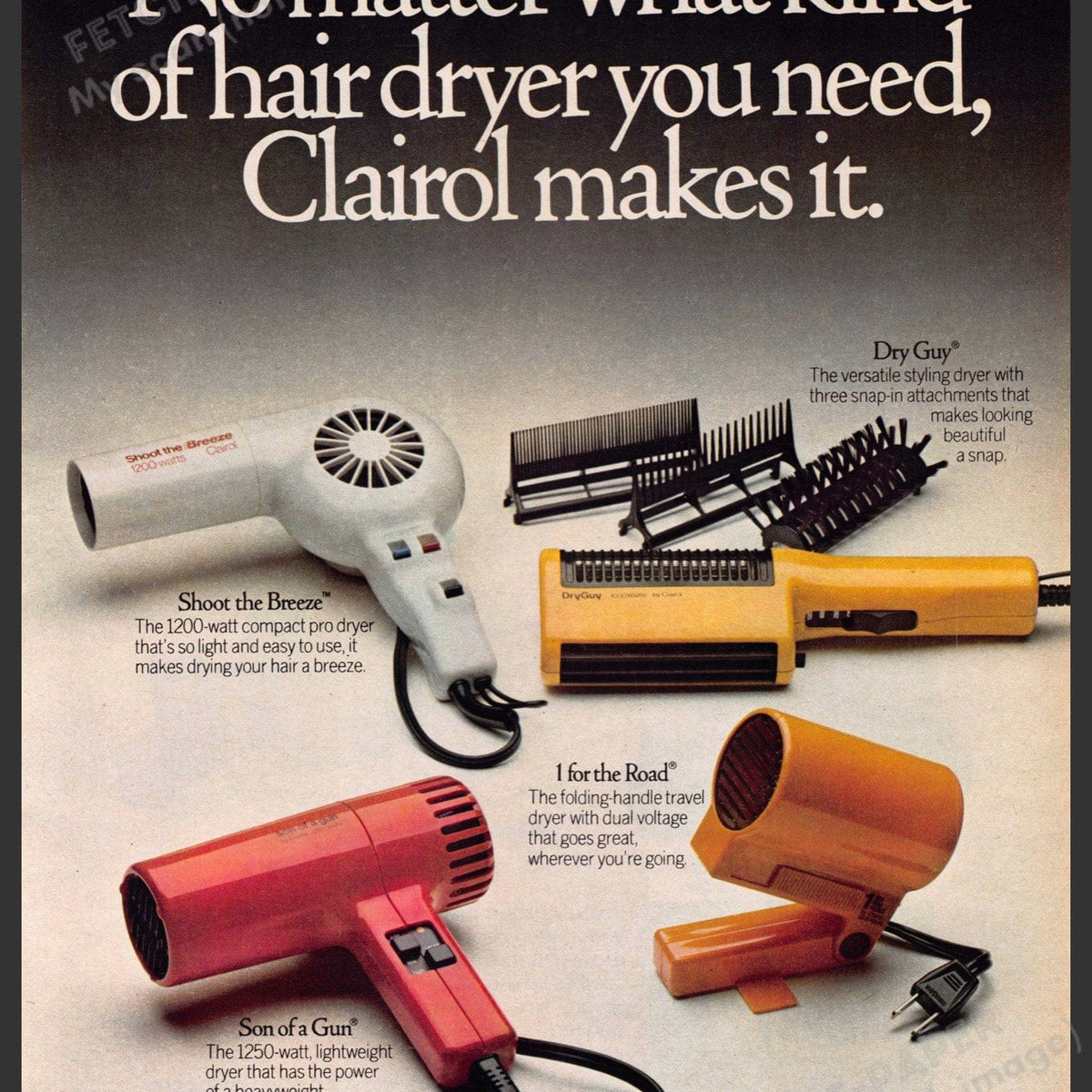 Clairol hair dryer shop