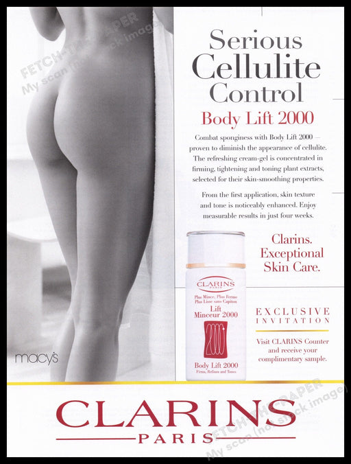 Clarins 2000s Print Advertisement Ad 2017 Fetch the Paper!