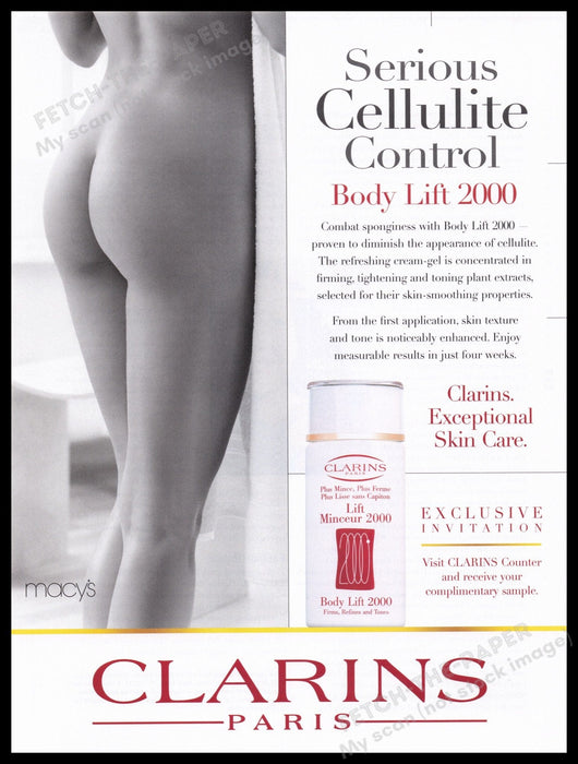 Clarins 2000s Print Advertisement Ad 2017 Fetch the Paper!