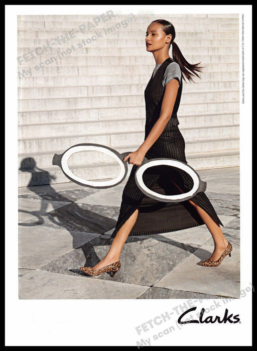 Clarks Shoes 2010s Magazine Print Advertisement 2013 Legs Leopard Heels Walking Clarks Shoes