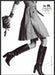 Coach Boots 2010s Print Advertisement 2012 Legs Running Grayscale Fetch-the-Paper
