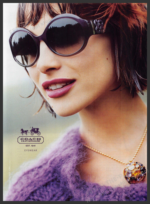 Coach Eyewear 2000s Print Advertisement Ad 2009 Sunglasses Beauty Coach