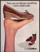 Cobbie Cuddlers 1980s Print Advertisement Ad 1983 Shoes Leg Foot Comfortable Fetch-the-Paper