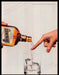 Cointreau 1980s Print Advertisement Ad 1984 Finger Pouring Over Ice Fetch-the-Paper