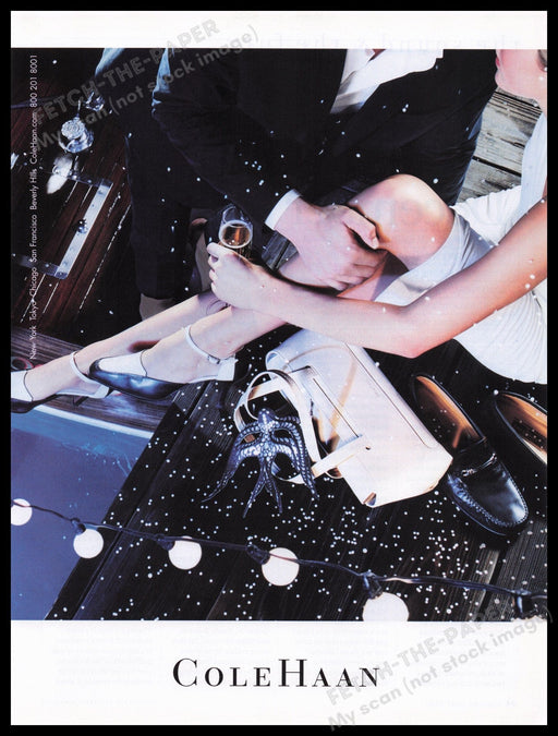 Cole Haan 2000s Print Advertisement Ad 2001 Fetch the Paper!