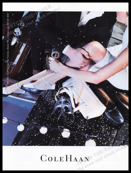 Cole Haan 2000s Print Advertisement Ad 2001 Fetch the Paper!