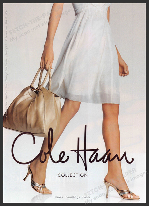 Cole Haan 2000s Print Advertisement Ad 2006 Legs Shoes Fashion Walking Cole Haan