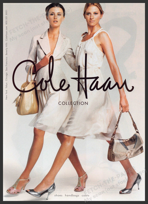 Cole Haan 2000s Print Advertisement Ad 2006 Legs Shoes Friends Walking Cole Haan