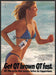 Coppertone 1980s Magazine Print Advertisement 1981 QT Bikini Running Beach Fetch-the-Paper