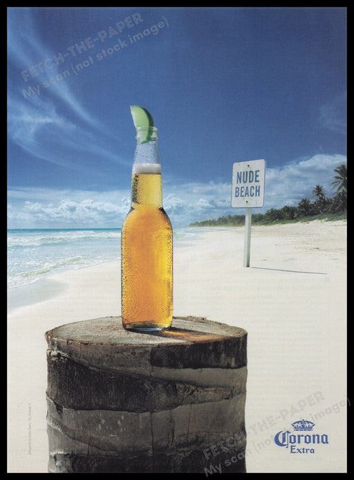 Corona 2000s Print Advertisement Ad 2005 Fetch the Paper!