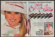 Cover Girl 1980s Print Advertisement (2pg centerfold) 1984 Christie Brinkley Fetch-the-Paper