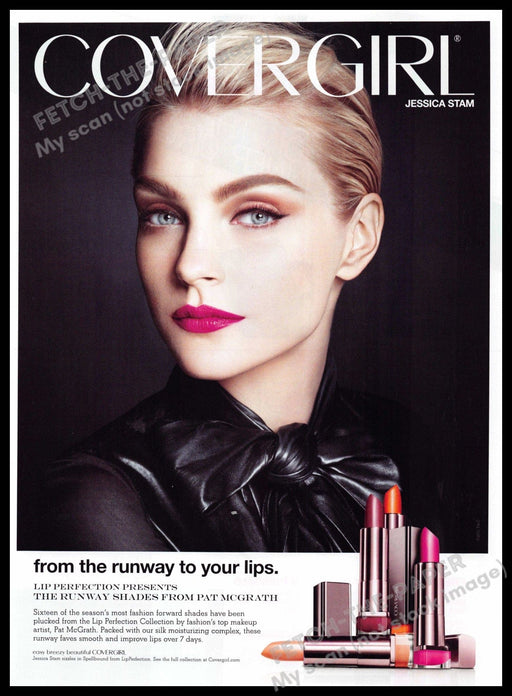 Cover Girl 2010s Magazine Print Advertisement 2012 Jessica Stam Canadian Model Cover Girl