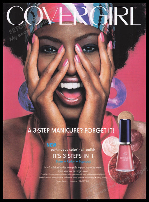 Cover Girl Kiara Kabukuru 2000s Print Advertisement Ad 2004 Fetch the Paper!