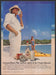 Cruzan Rum 1980s Print Advertisement 1981 Virgin Islands Beach Girl Swimsuit Fetch-the-Paper