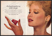 Cutex Perfect Color 1980s Print Advertisement (2 page) 1982 Nails Cute Model Fetch-the-Paper
